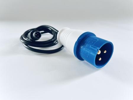 230V CEE Power Blue Plug (1P) with 15cm cable 10208102